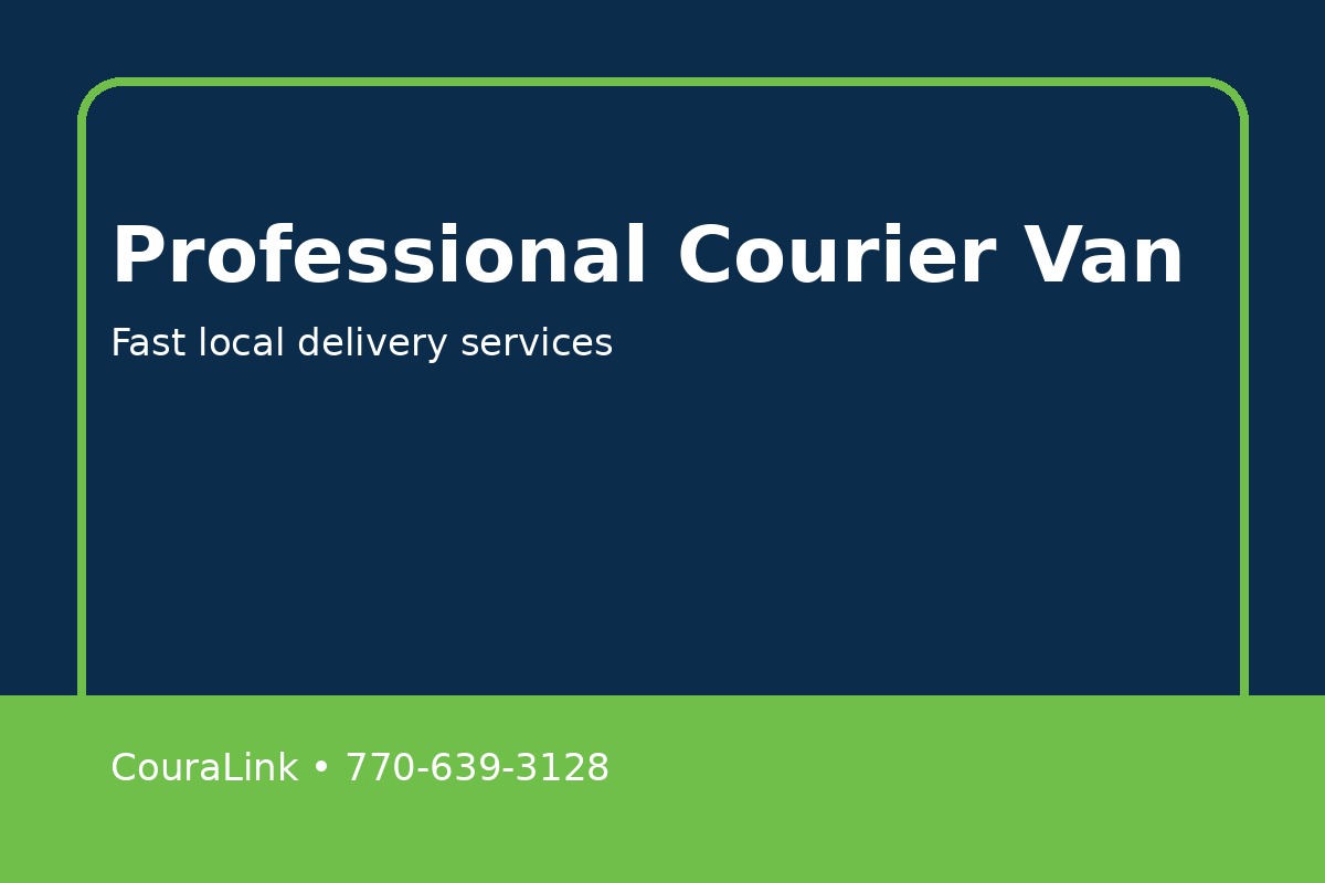 Professional courier van