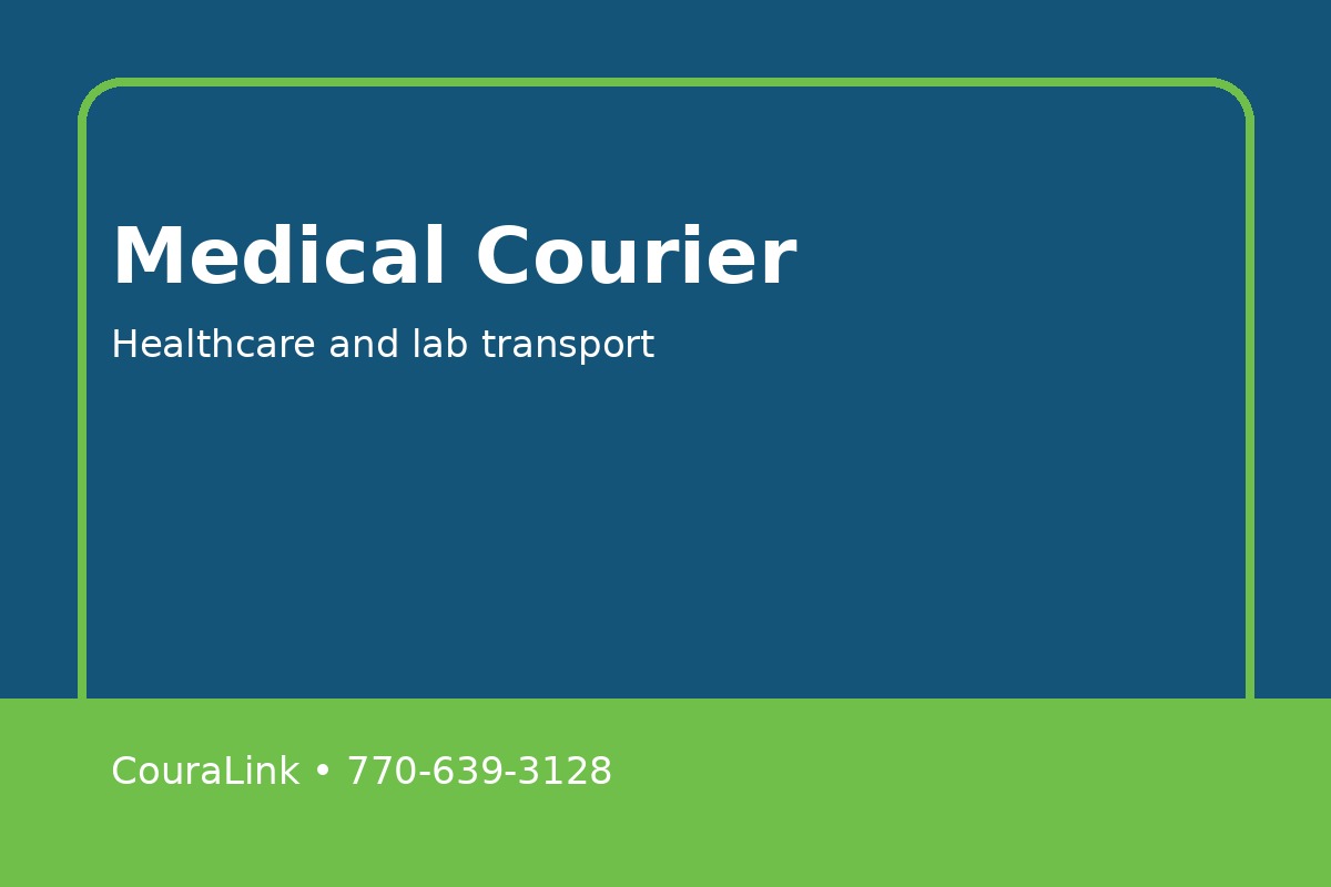 Courier transport vehicle